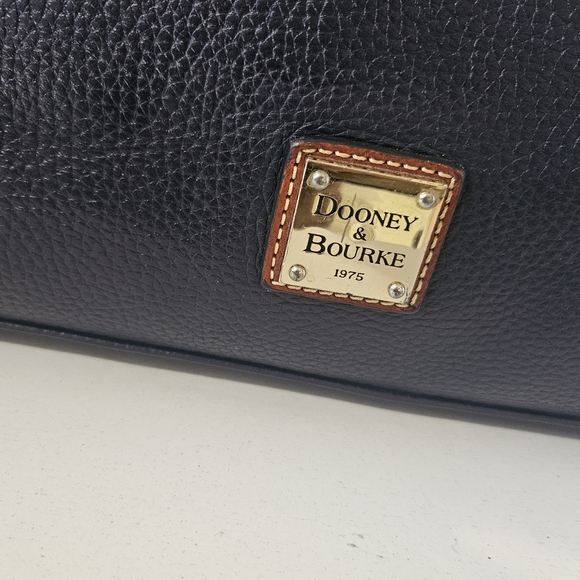 Dooney and bourke Blue navy Pebbled Leather Tote Bag - Picture 9 of 11